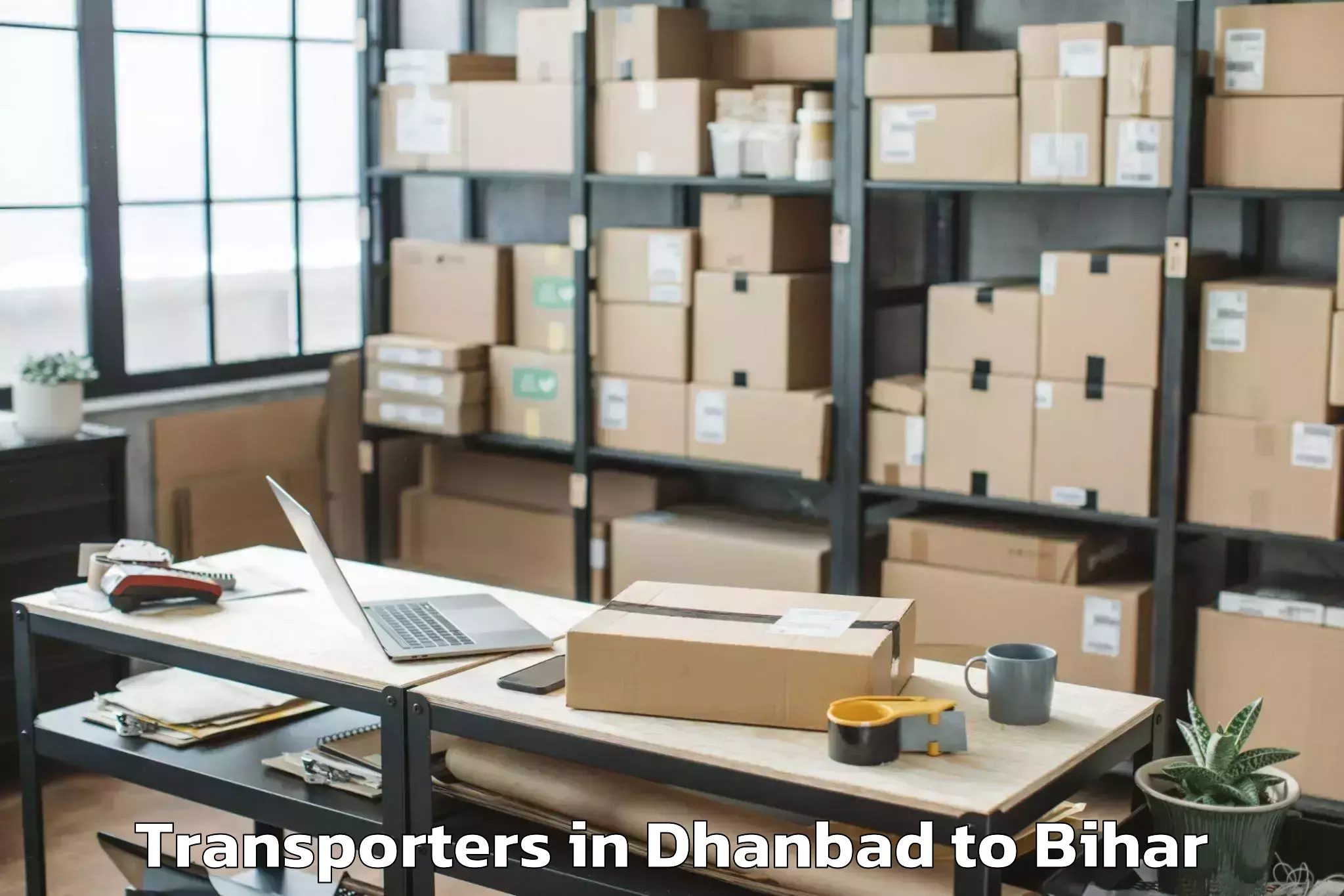 Book Dhanbad to Marouna Transporters Online